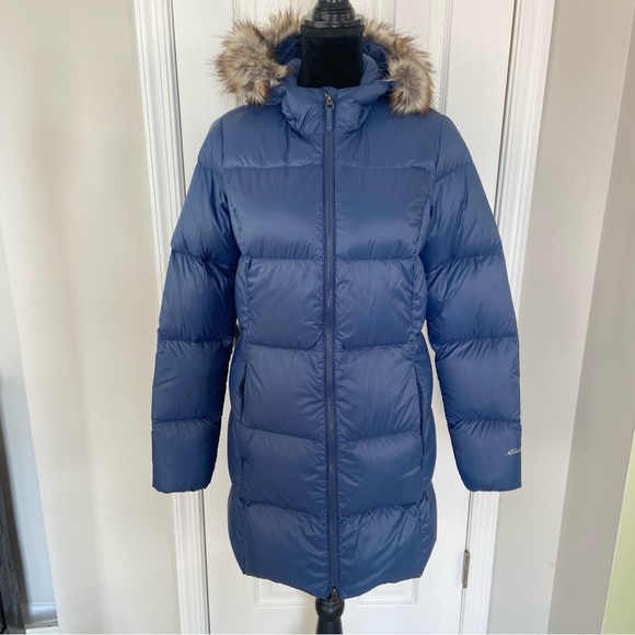 EDDIE BAUER Luna Peak Down Parka NEW Womens
Dusted Indigo Faux Fur Trim Medium - Picture 1 of 16